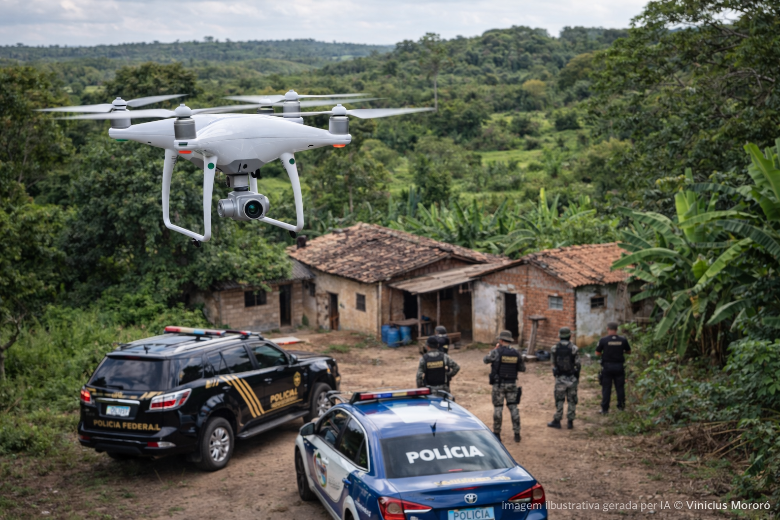 Polícia apreende cerca de 300 kg de drogas em chácara no interior de SP com auxílio de drone
