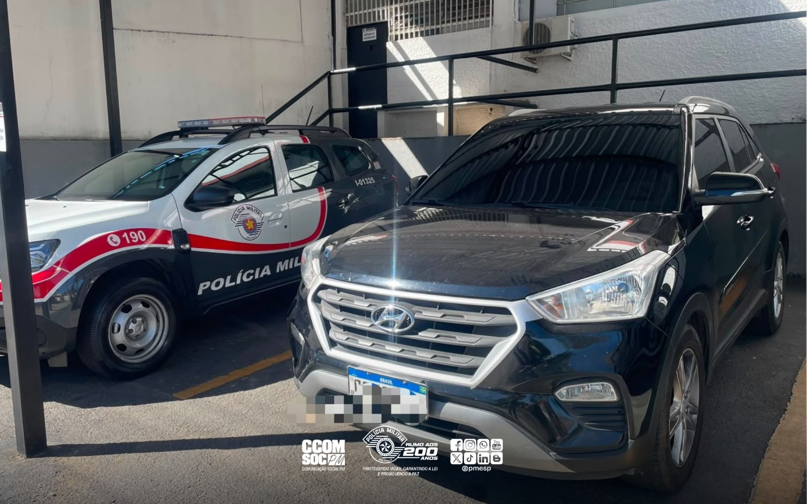 PM PRENDE HOMEM COM CARRO ROUBADO DO RIO DE JANEIRO E PLACAS ADULTERADAS EM SÃO JOSÉ DOS CAMPOS