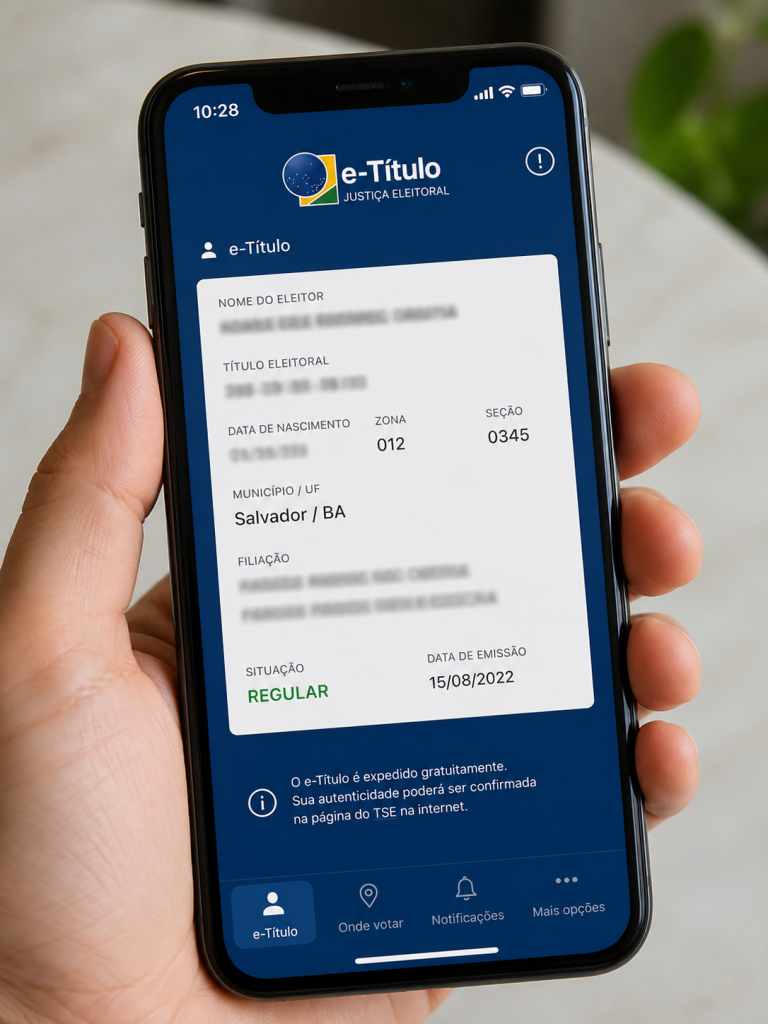 TSE LANÇA ATUALIZAÇÃO DO E-TÍTULO COM NOVAS FUNÇÕES PARA AS ELEIÇÕES DE 2026