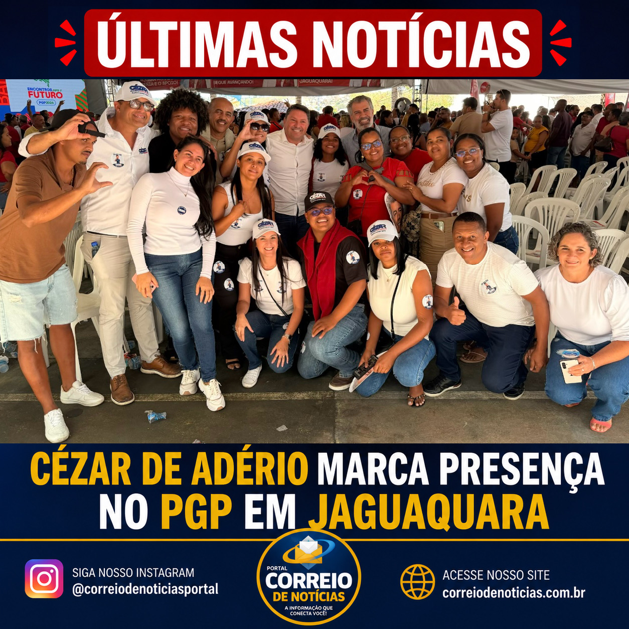 Cézar de Adério marca presença no PGP em Jaguaquara